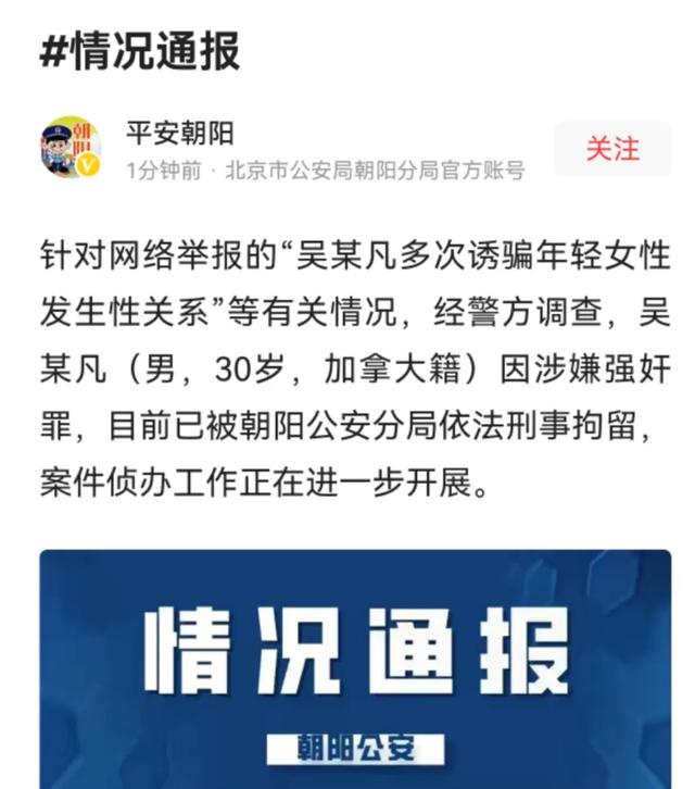 吴某凡被刑拘!正所谓是“一半黑时还有骨,十分红处变成灰”