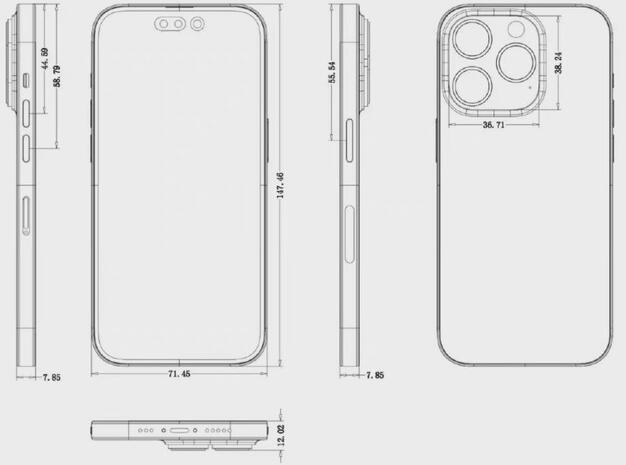 iPhone 14 Pro设计图曝光：苹果的创新力都去哪了？