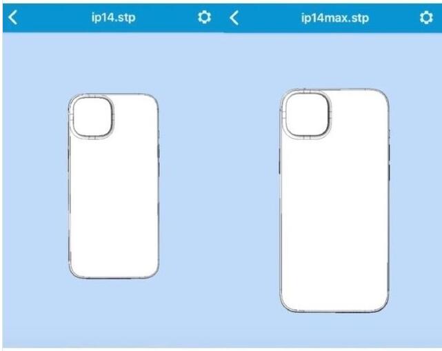 苹果iPhone 14建模图曝光 后摄面积巨大 整体变化不大